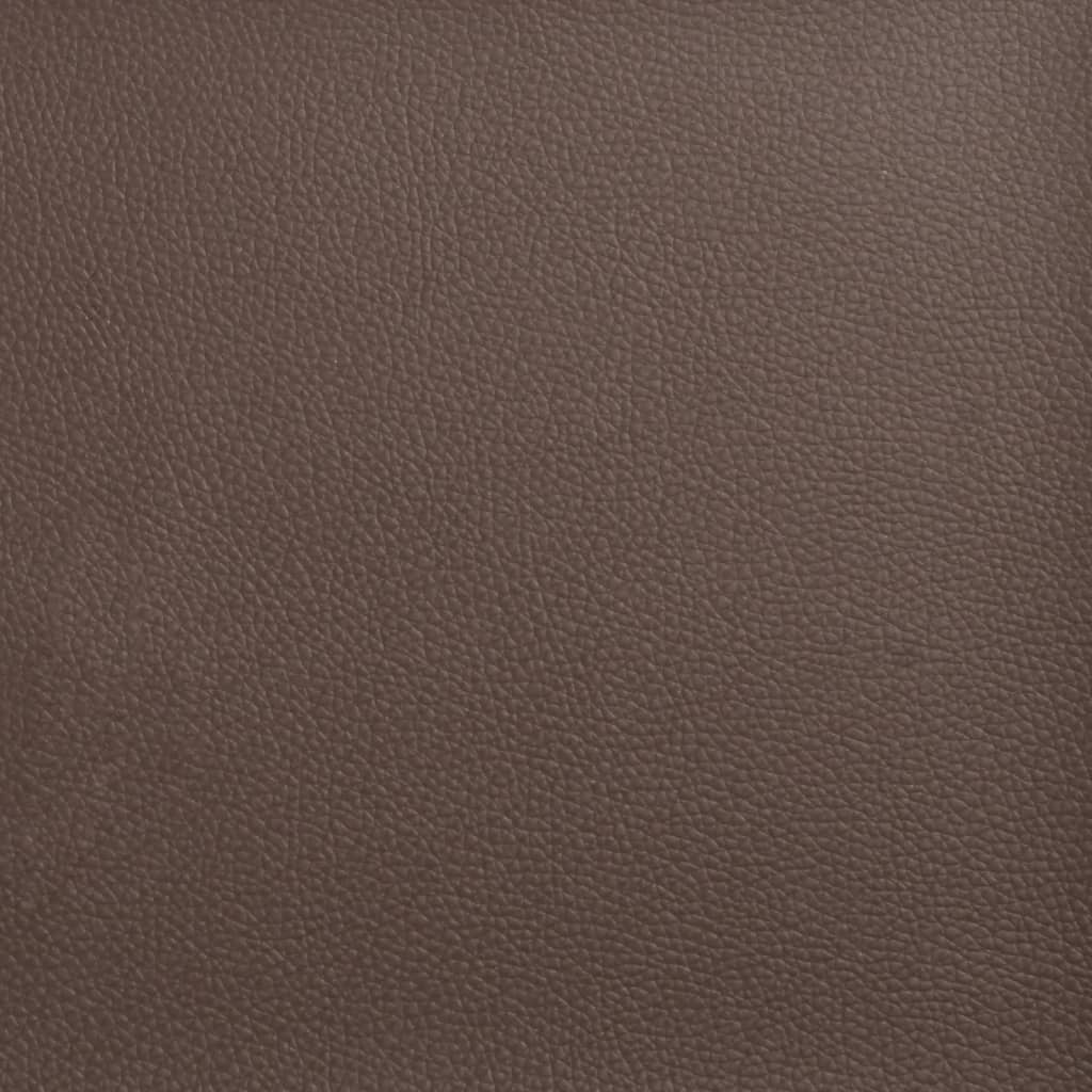 Grain du similicuir marron du fauteuil chesterfield