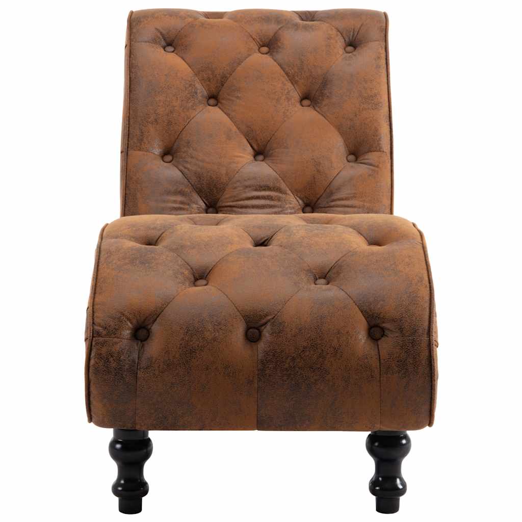 vidaXL Chaise Longue Chaise de Salon Chaise de Chambre à Coucher Chaise de Salle de Séjour Chaise de Bureau Maison Intérieur Similicuir Daim