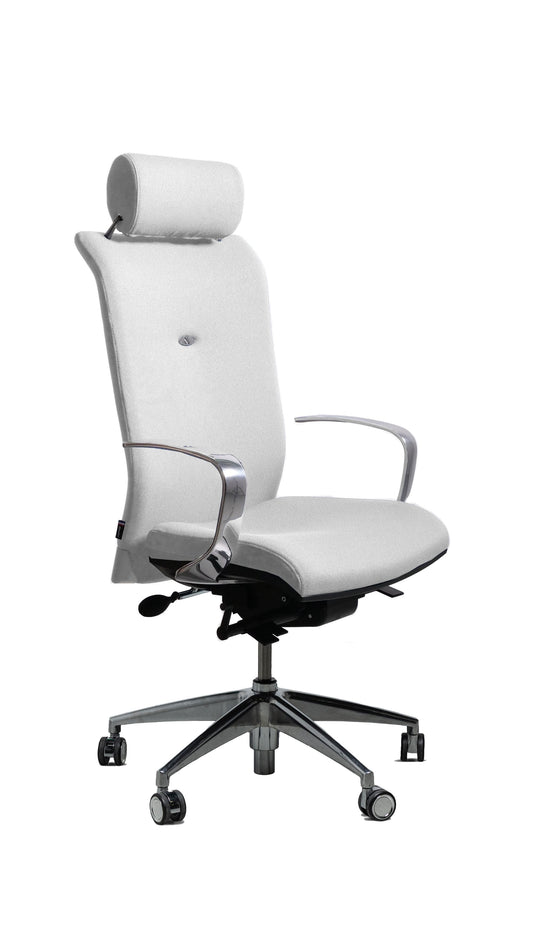 Chaise de bureau ergonomique professionnel en tissu STONG AUGUSTE CURA – Gris