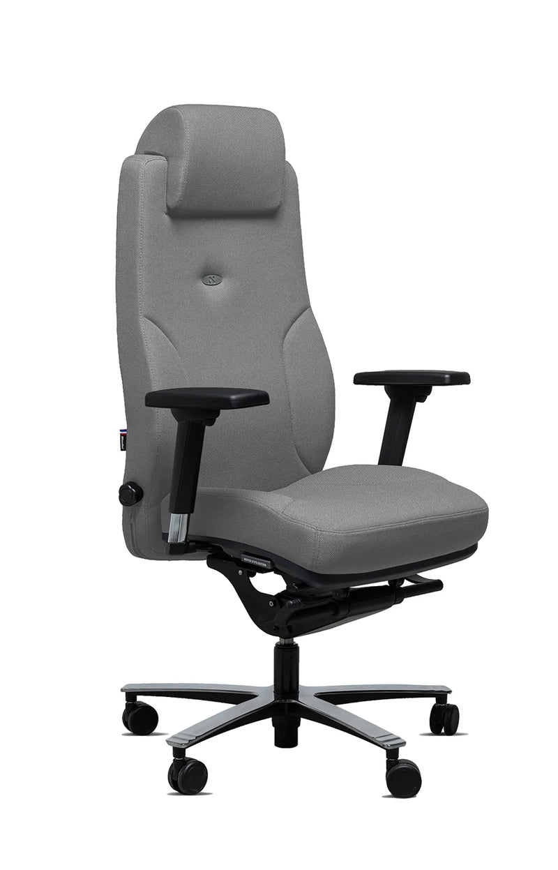 Chaise de bureau ergonomique design revêtement tissu cura LEAD ERNEST