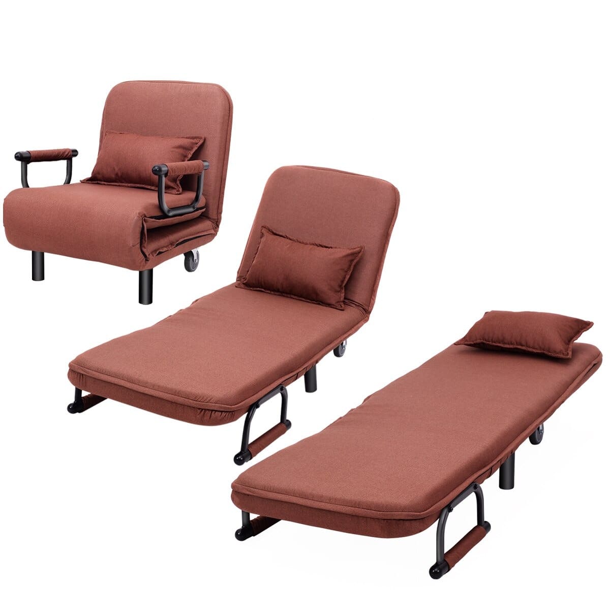 Fauteuil relax convertible en lit d'appoint une place