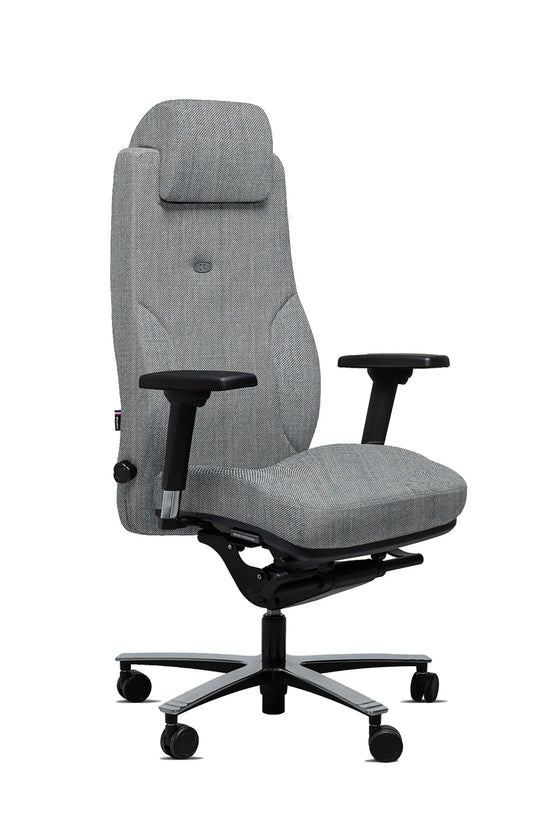 Chaise de bureau ergonomique design en tissu steelcut LEAD ERNEST – Gris