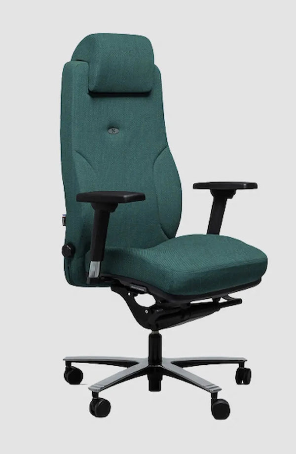 Chaise de bureau ergonomique vintage en cuir sans roulettes avec accou –  Sosiege