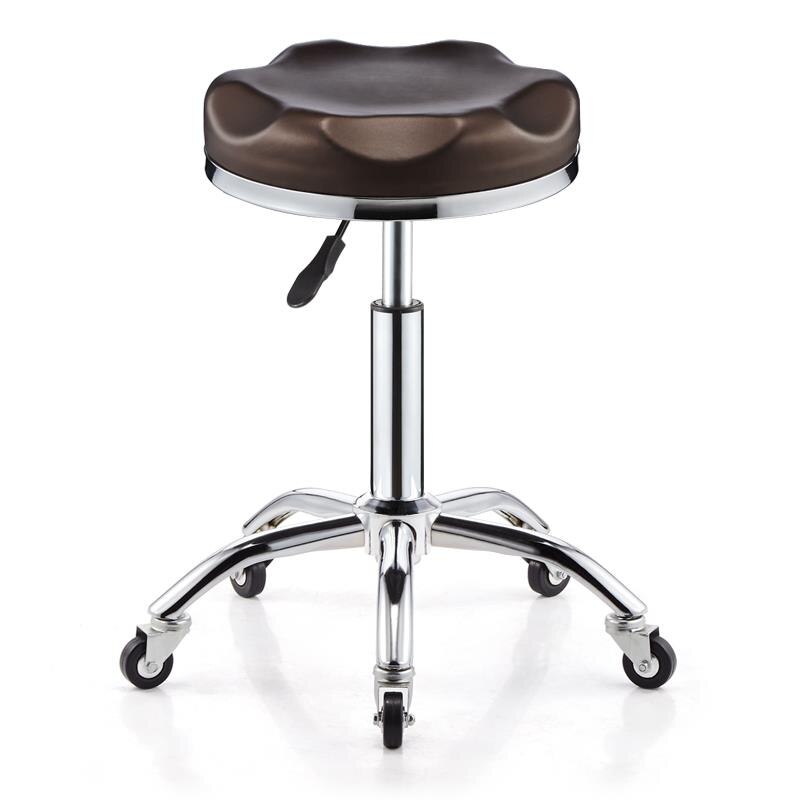Tabouret à roulettes avec assise ergonomique hexagonle réglable