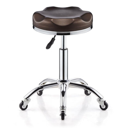 Tabouret à roulettes avec assise ergonomique hexagonle réglable