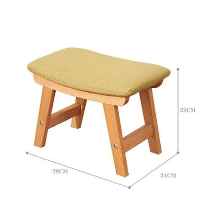 Tabouret scandinave de style Ottoman avec assise rectangulaire