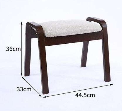 Banc scandinave individuel superposable en tissus et bois