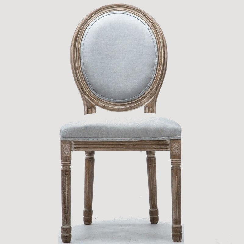 Chaise médaillon en bois massif