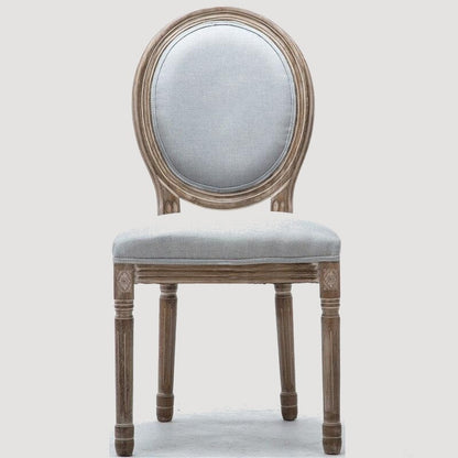 Chaise médaillon en bois massif