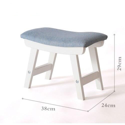 Tabouret scandinave de style Ottoman avec assise rectangulaire