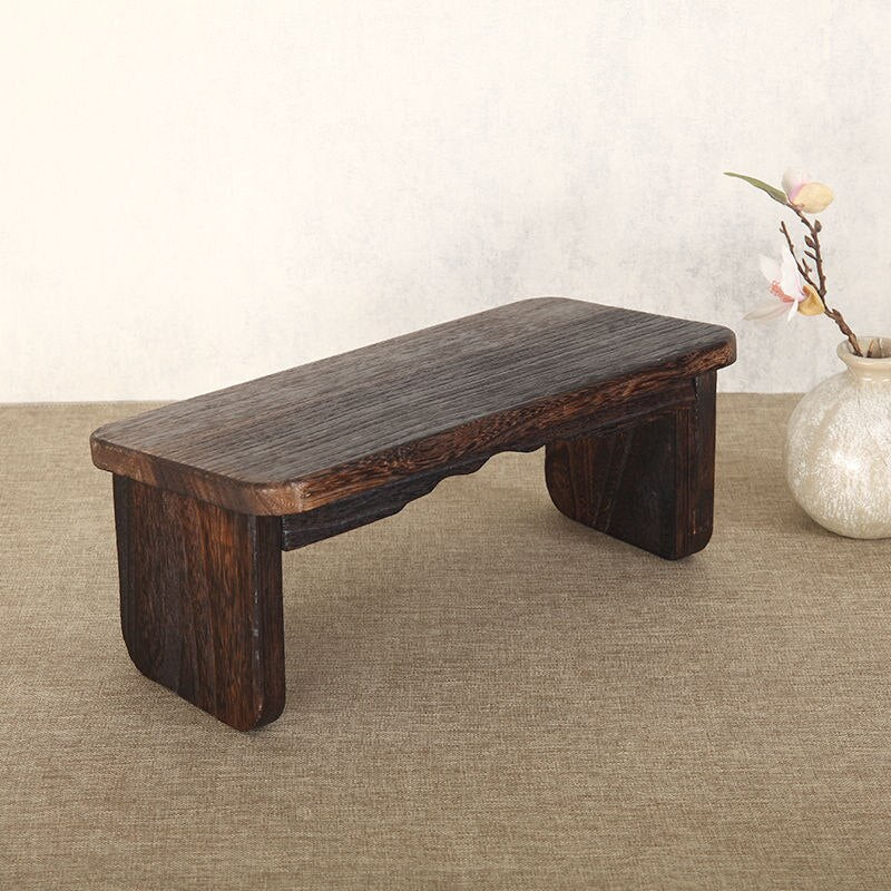 Banc scandinave bas en bois massif