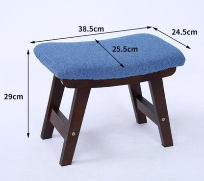 Banc scandinave individuel en bois et tissus