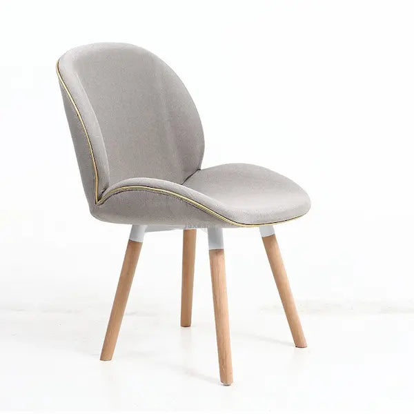 Chaise scandinave moderne style fauteuil en tissu bois