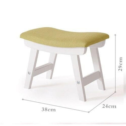 Tabouret scandinave façon banquette avec assise rectangulaire