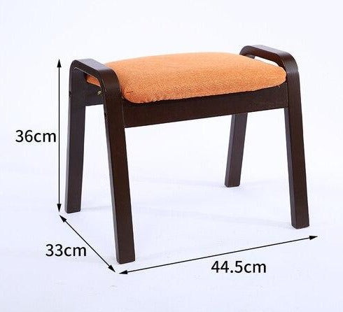 Banc scandinave individuel superposable en tissus et bois