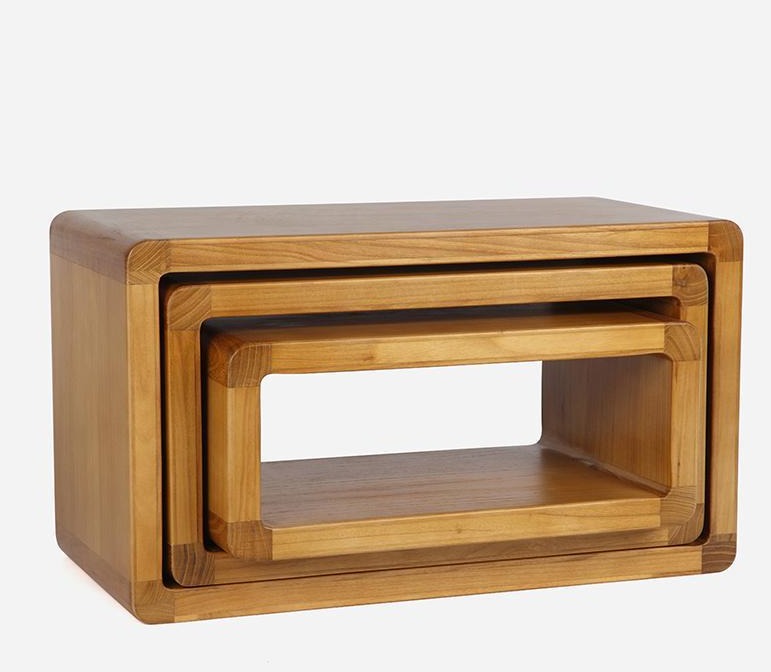 Bancs scandinaves encastrables en bois massif