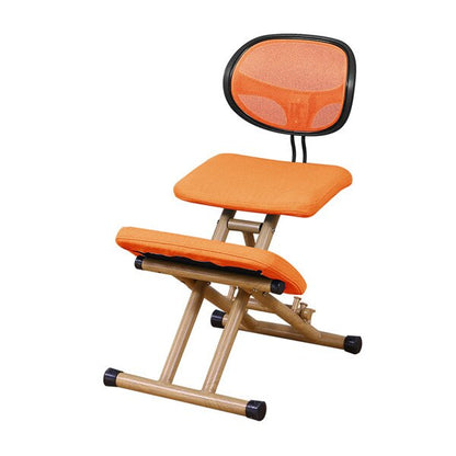 Tabouret ergonomique bureau avec dossier et repose genoux
