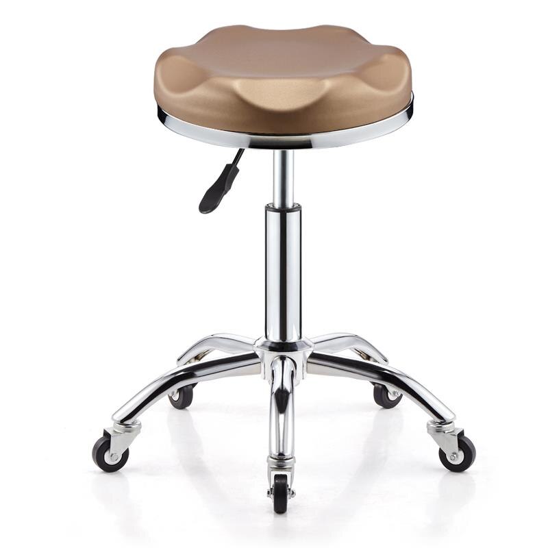 Tabouret à roulettes avec assise ergonomique hexagonle réglable