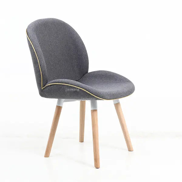 Chaise scandinave moderne style fauteuil en tissu  bois
