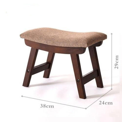Tabouret scandinave de style Ottoman avec assise rectangulaire