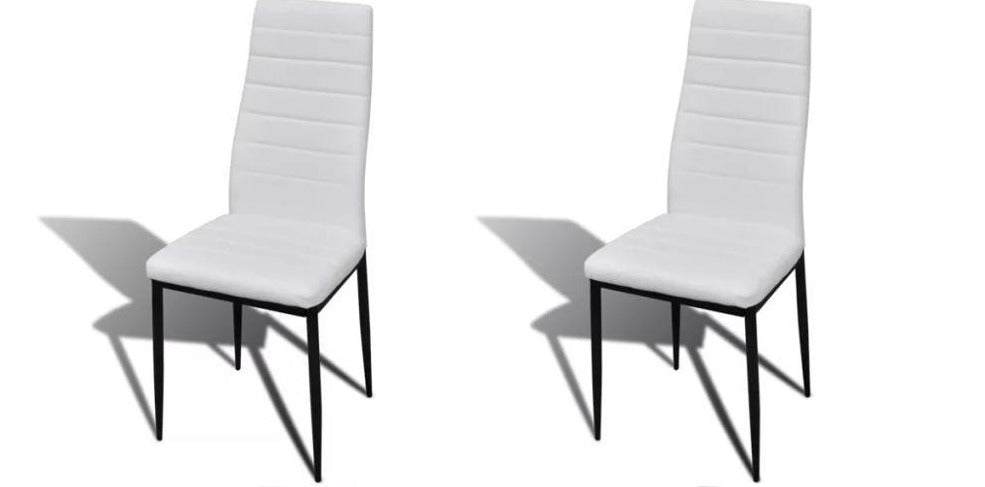 Chaise moderne de salle à manger avec dossier haut  (lot de 2)