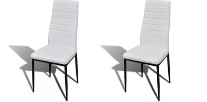Chaise moderne de salle à manger avec dossier haut  (lot de 2)