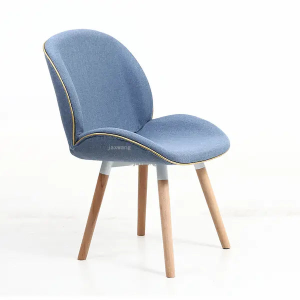 Chaise scandinave moderne style fauteuil en tissu  bois