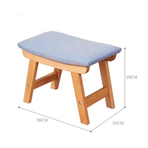 Tabouret scandinave façon banquette avec assise rectangulaire