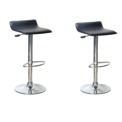 Tabouret de bar design avec assise en similicuir et mini dossier