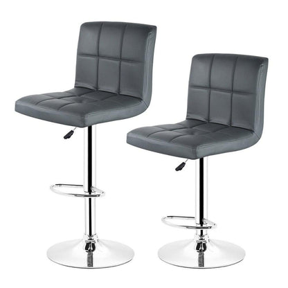 chaise de bar reglable similicuir grise