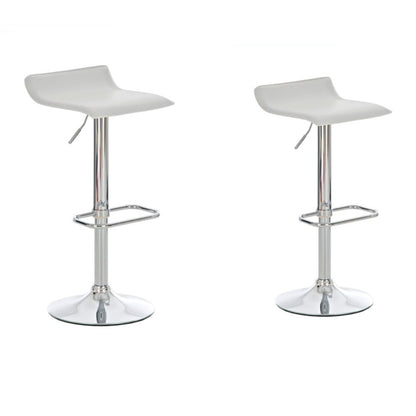 Tabouret de bar design avec assise en similicuir et mini dossier