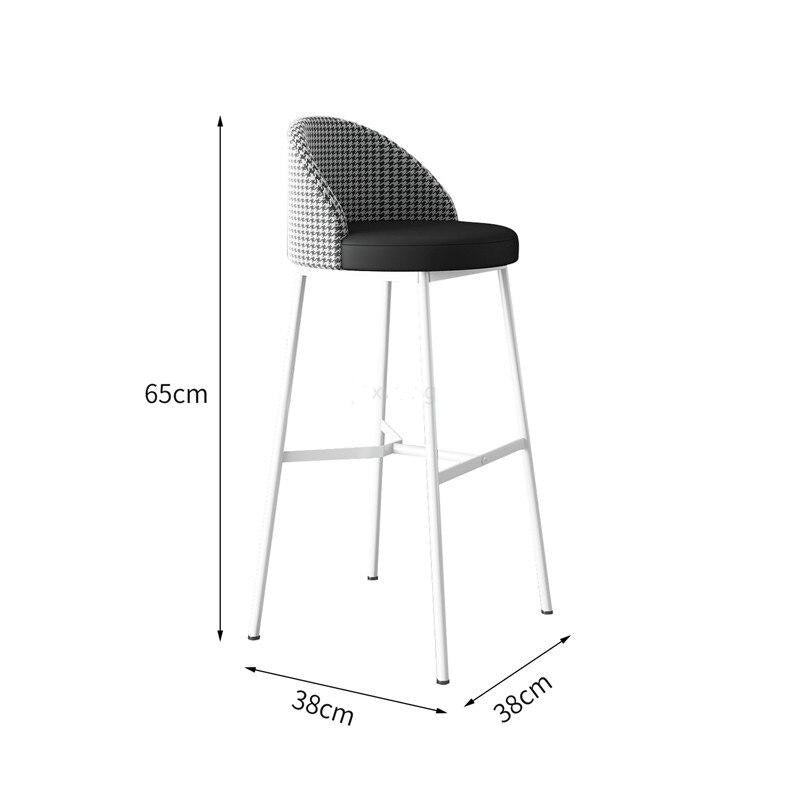 Chaise de bar de style scandinave double matière