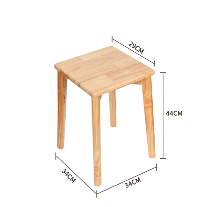 Tabouret scandinave en bois minimaliste encastrable