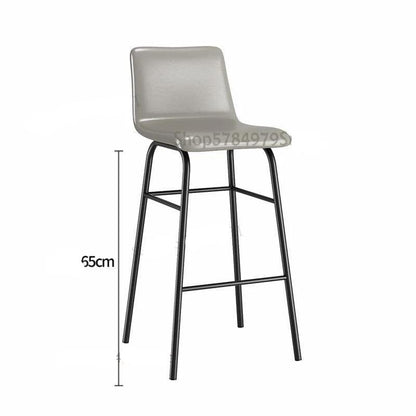 Chaise de bar en métal avec assise confort