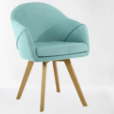 Chaise scandinave en bois et tissu assise fauteuil