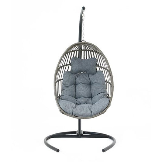 Chaise suspendue avec support – Gris