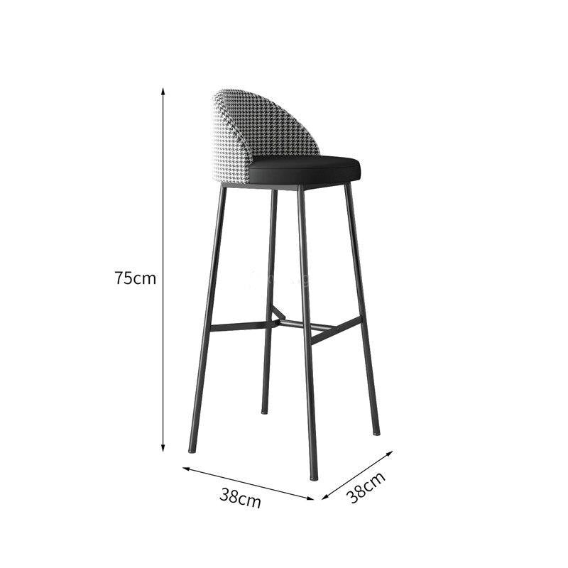 Chaise de bar de style scandinave double matière