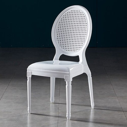 Chaise médaillon design de style époque en résine