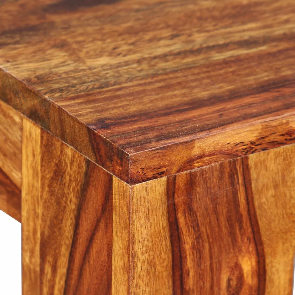 Banc scandinave en bois à pieds larges