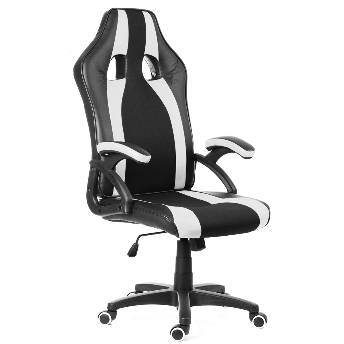 Chaise de bureau gamer sur roulettes ajustable avec accoudoirs