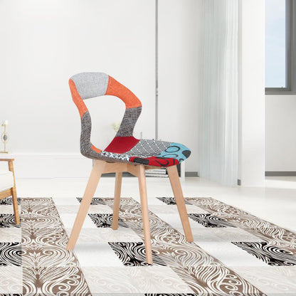 Chaise scandinave patchwork ( lot de 4)