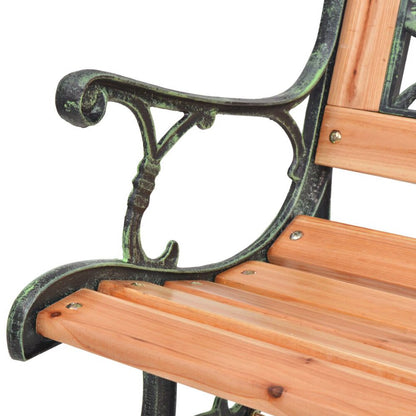 Banc de jardin en métal et bois