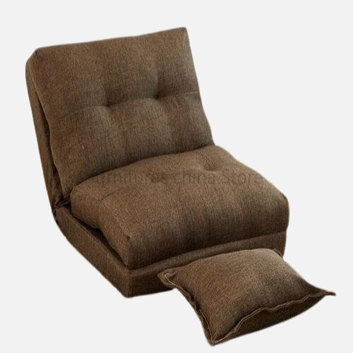 Transat pliable d'appoint en tissu avec coussin