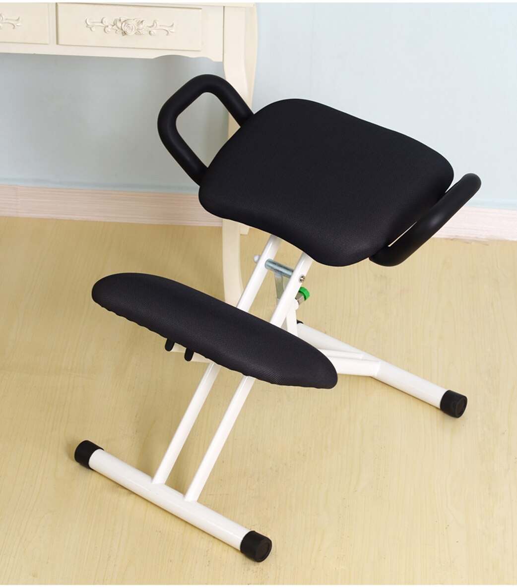 Tabouret ergonomique de bureau avec soutien de genoux et poignées latérales