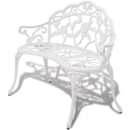Banc industriel de style romantique en fer