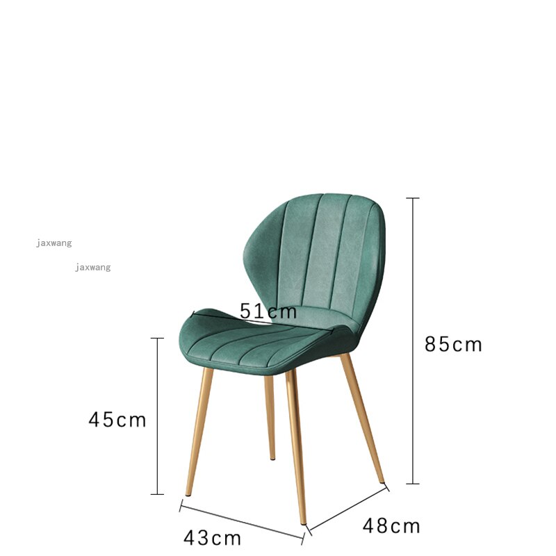 Chaise design de salle à manger avec assise large