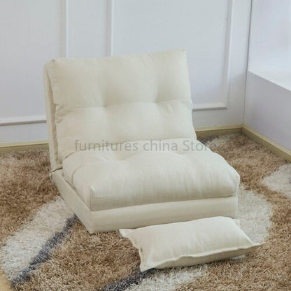 Transat pliable d'appoint en tissu avec coussin