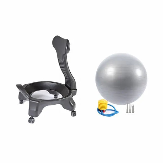Chaise de bureau ergonomique ballon anti-douleurs – Gris