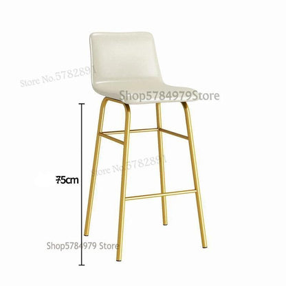 Chaise de bar en métal avec assise confort