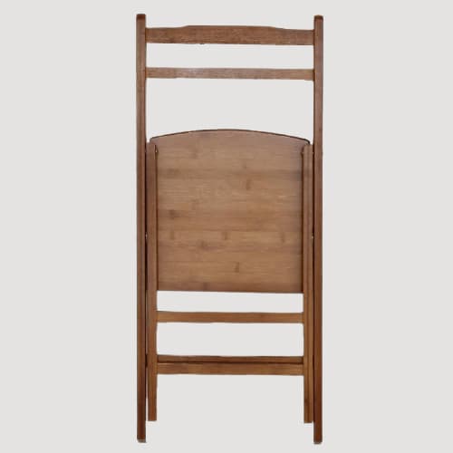 Chaise pliable minimaliste en bois traité